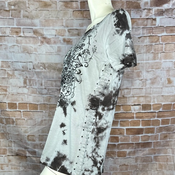 Affliction Women’s Graphic Short Sleeve Tie-Dye T-Shirt -Size: Medium -NWT - Picture 7 of 14